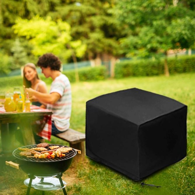 Waterproof Outdoor Furniture Cover - 210d Oxford Cloth - Anti-uv & Dust-proof - Fits Table & Chairs - 170x94x70cm - Black 6