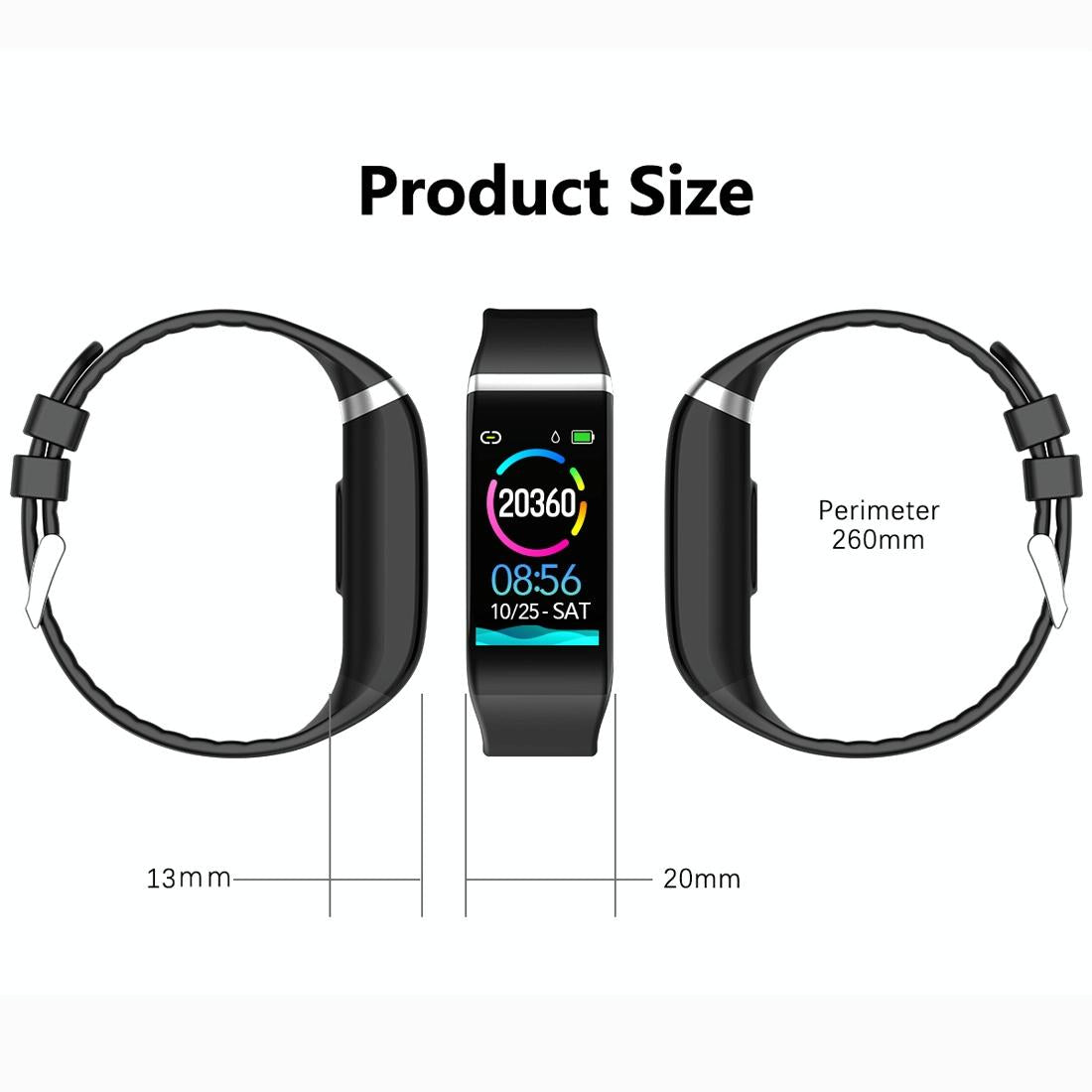 Smartwatch With Call Reminder And Health Monitoring - Waterproof - Black 5