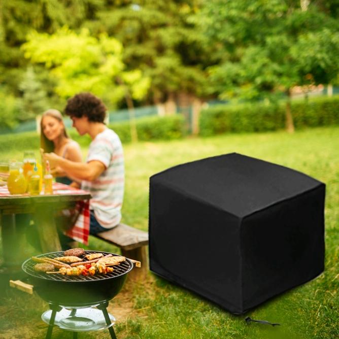 Waterproof Outdoor Furniture Cover - 210d Oxford Cloth - Dust-proof - Anti-uv - Fits Table and Chairs - 308x138x98cm - Black 6