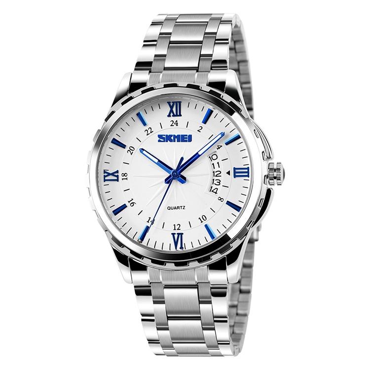 Waterproof Silver Shell Quartz Watch - Multifunctional Outdoor Fashion - Black 9