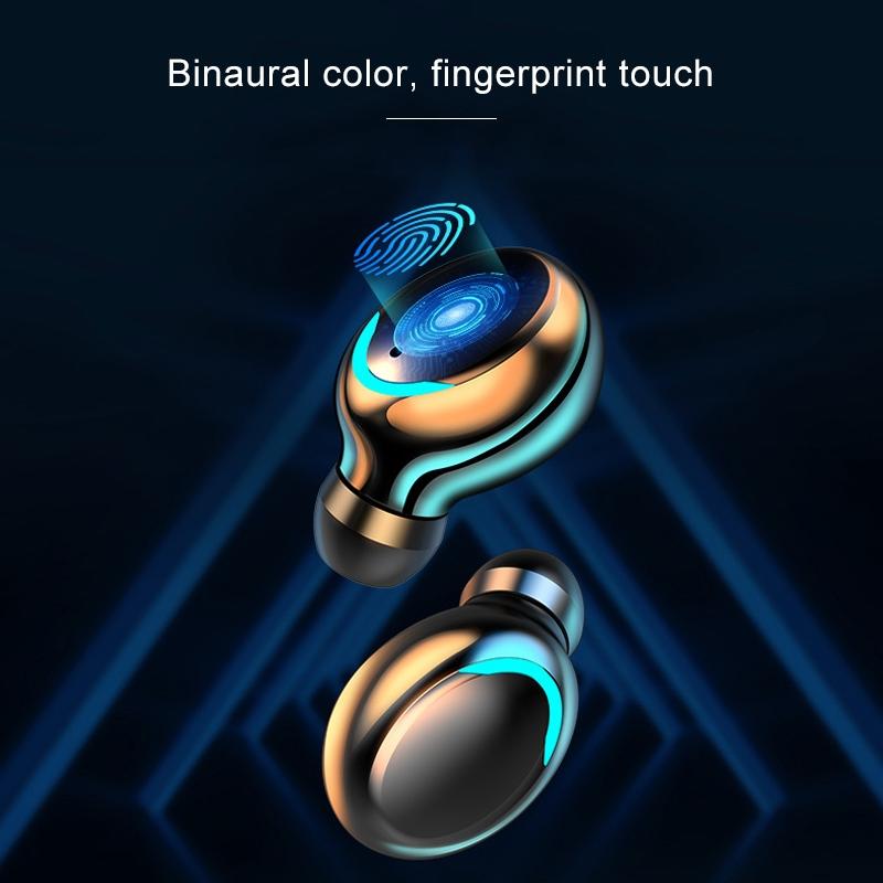 Jerry Solution Touch Bluetooth Earphones with Magnetic Charging Box - F9-5c 5