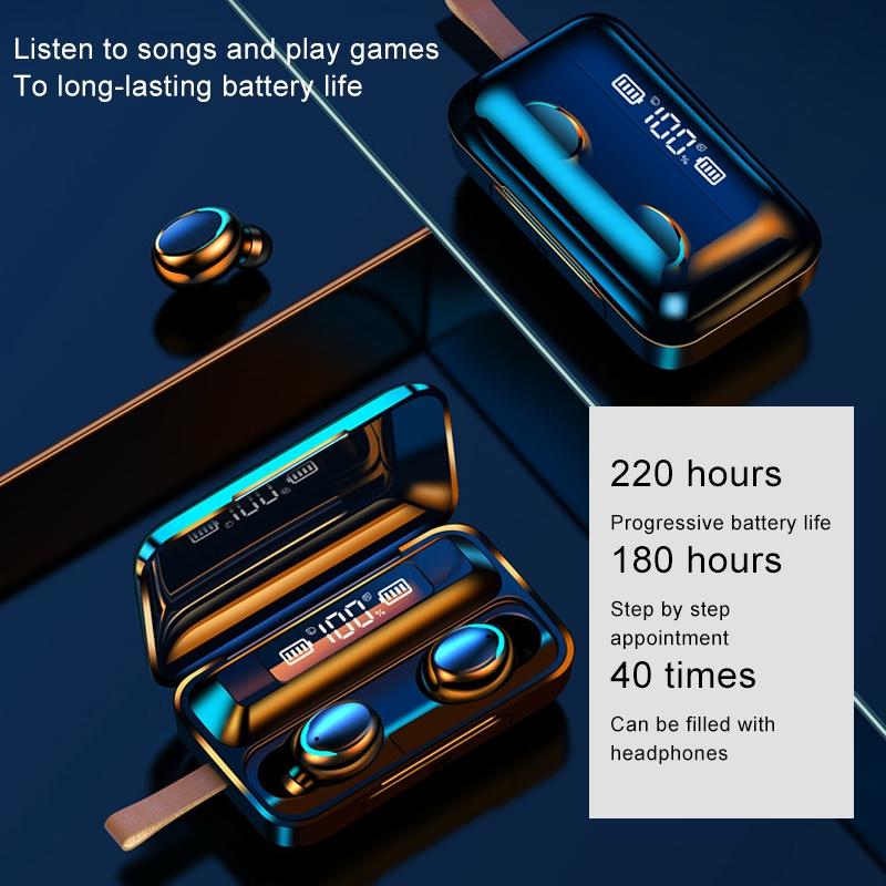 Jerry Solution Touch Bluetooth Earphones with Magnetic Charging Box - F9-5c 7