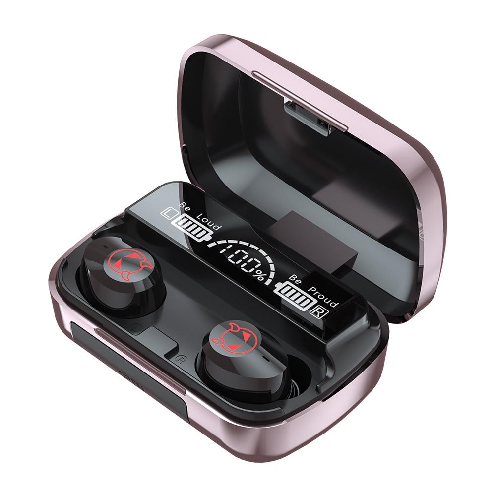 Intelligent Noise Reduction Bluetooth Earphones with Touch Control and Battery Display - Black 10