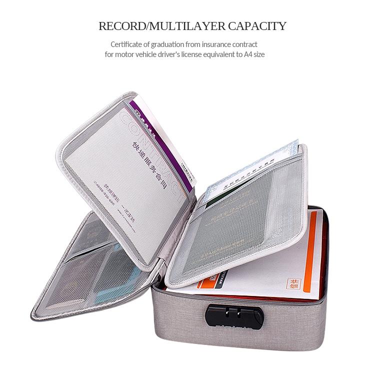 Waterproof Multi-layer Laptop Bag with Password Lock - Black 10