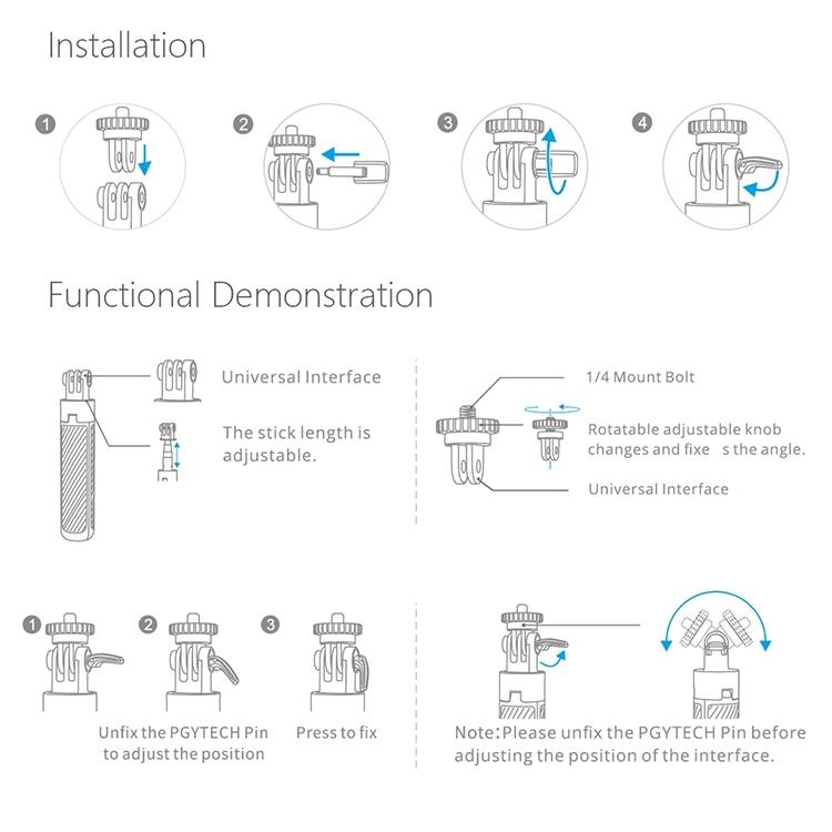 Extendable Selfie Stick for Dji Action Camera 5