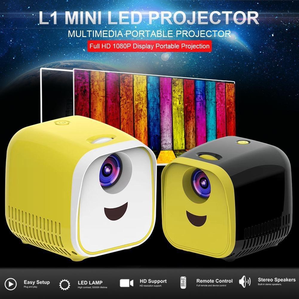 Portable Mini Led Projector With Speaker For Children'S Home Use - Black 7