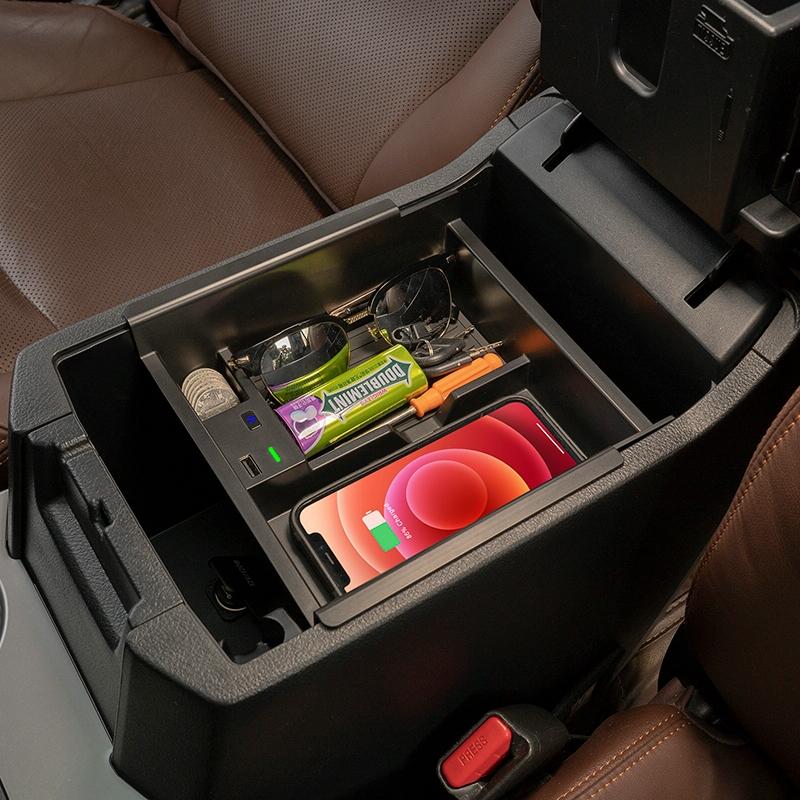 Wireless Charger & Storage Box for Toyota 4runner 2010-2021 6