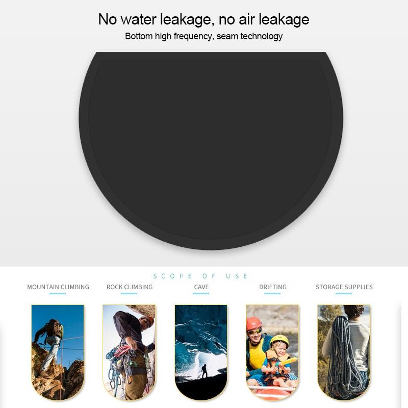 Waterproof Upstream Storage Shoulder Bag L For Mountaineering - Black 7