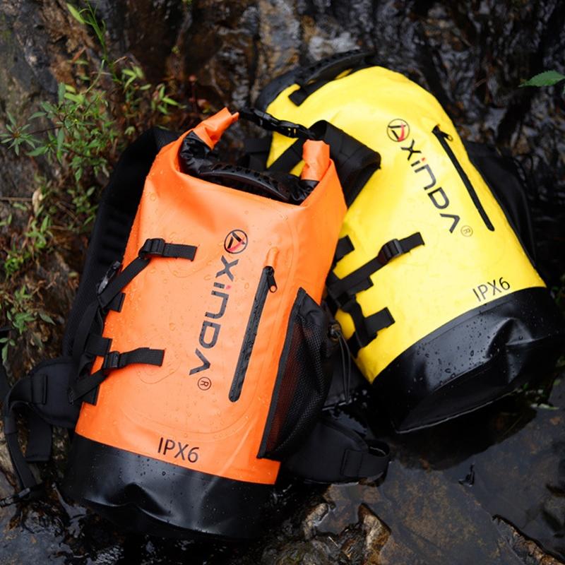 Waterproof Upstream Storage Shoulder Bag L For Mountaineering - Black 12
