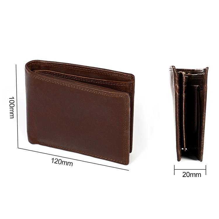 Leather Rfid Wallet with Card Slots for Men - Black 3