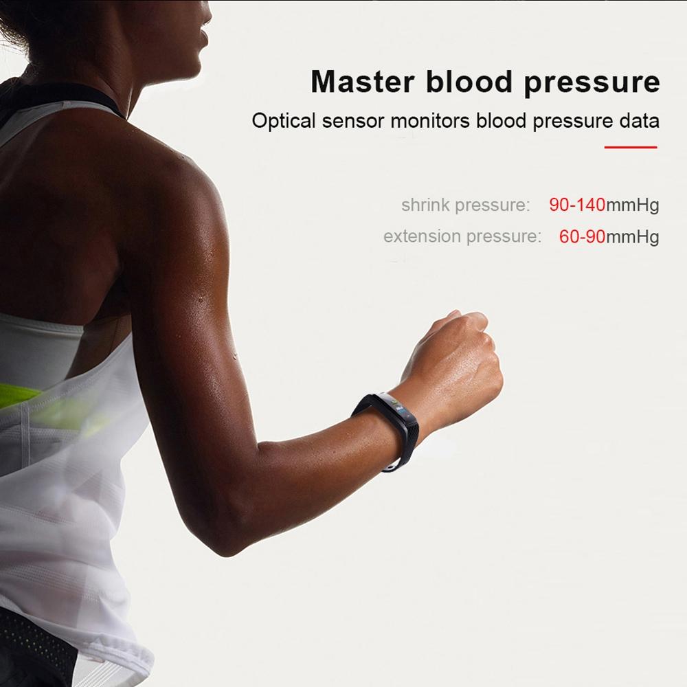 Smart Bracelet With Call Reminder Heart Rate & Sleep Monitoring - Ip67 Waterproof - Black 14