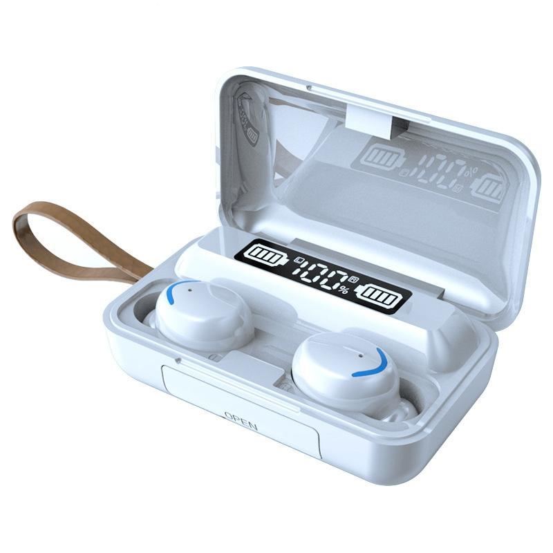 Bluetooth Earphone with Noise Reduction & Led Display Hand Strap - Black 8