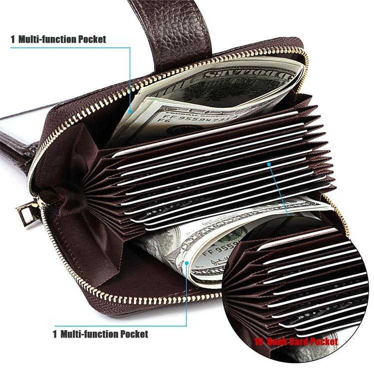 Men Anti-magnetic Leather Rfid Wallet - Black - Black 15