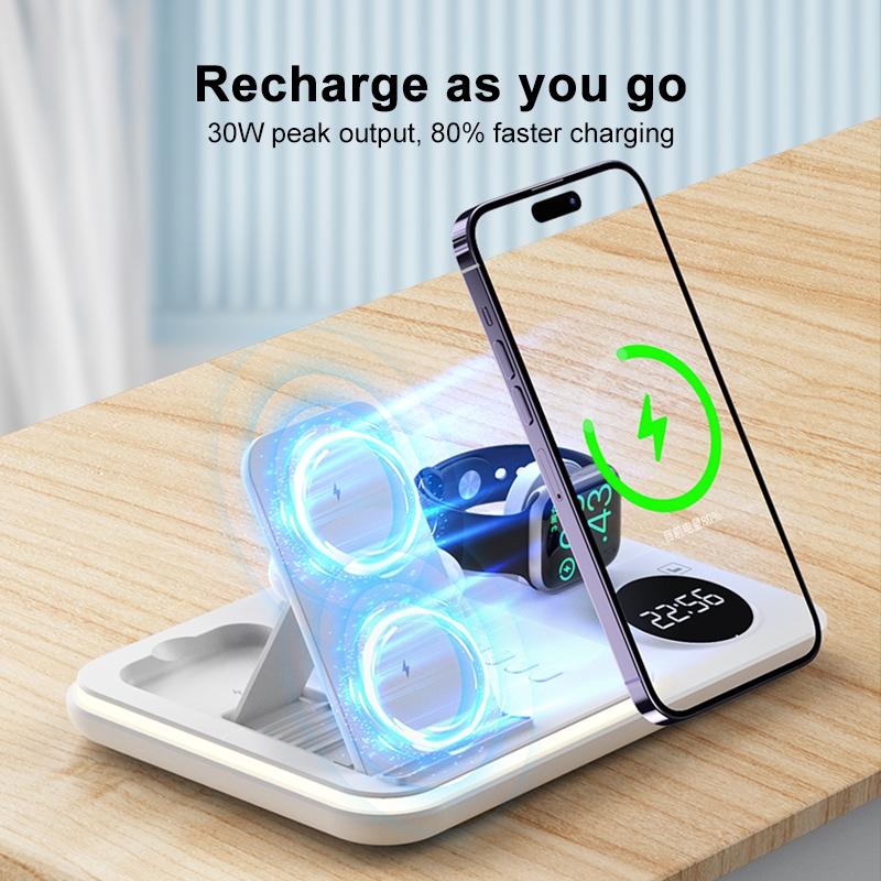 30W Wireless Charger Multifunctional - Black 9