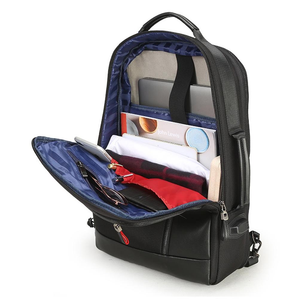 Large Capacity Business Laptop Backpack with Usb Port - Breathable & Stylish Black 30x15x44cm 12
