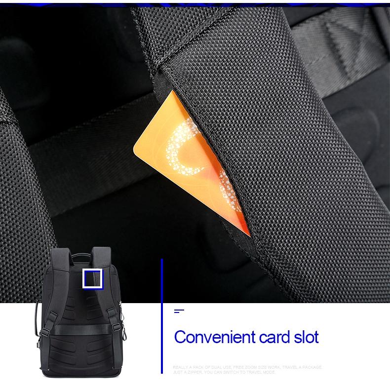 Large Capacity Business Laptop Backpack with Usb Port - Breathable & Stylish Black 30x15x44cm 14