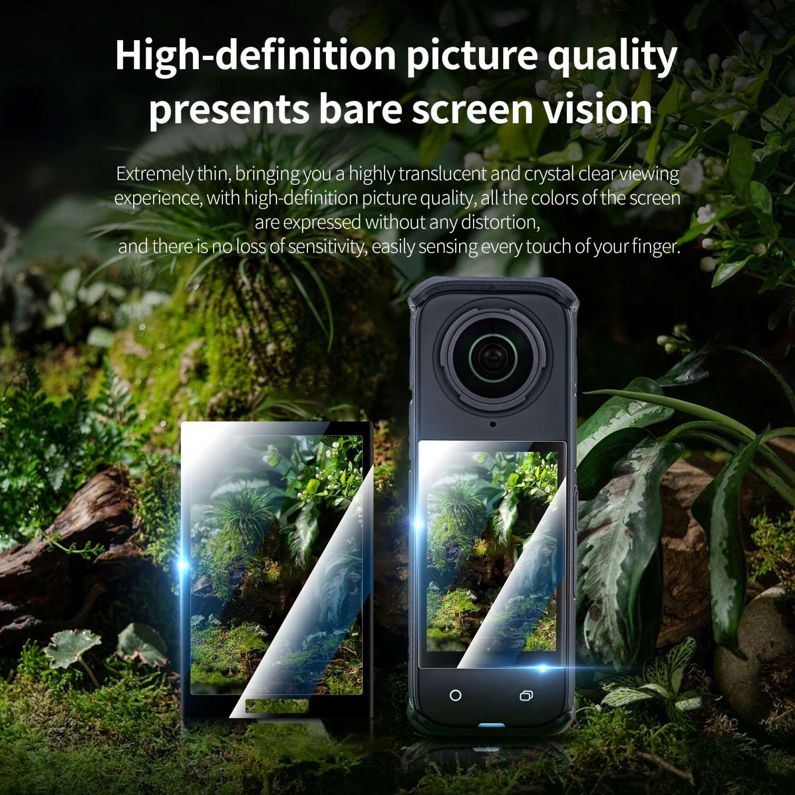 2-pack Tempered Glass Film for Insta360 X4 - Hd Quality 5