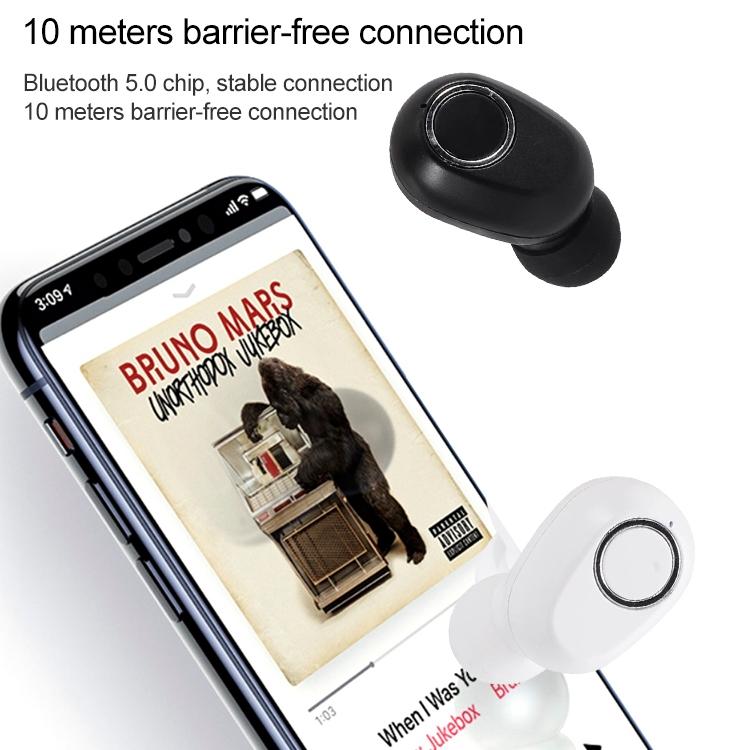Wireless Touch Bluetooth Headset with Smart Magnetic Charging - Dt-13 - Black 10