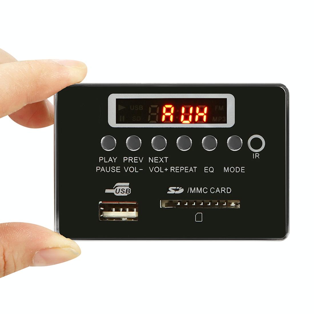 Car Mp3 Player Board With Bluetooth Fm Radio Sd / Usb / Aux Remote - Black 10