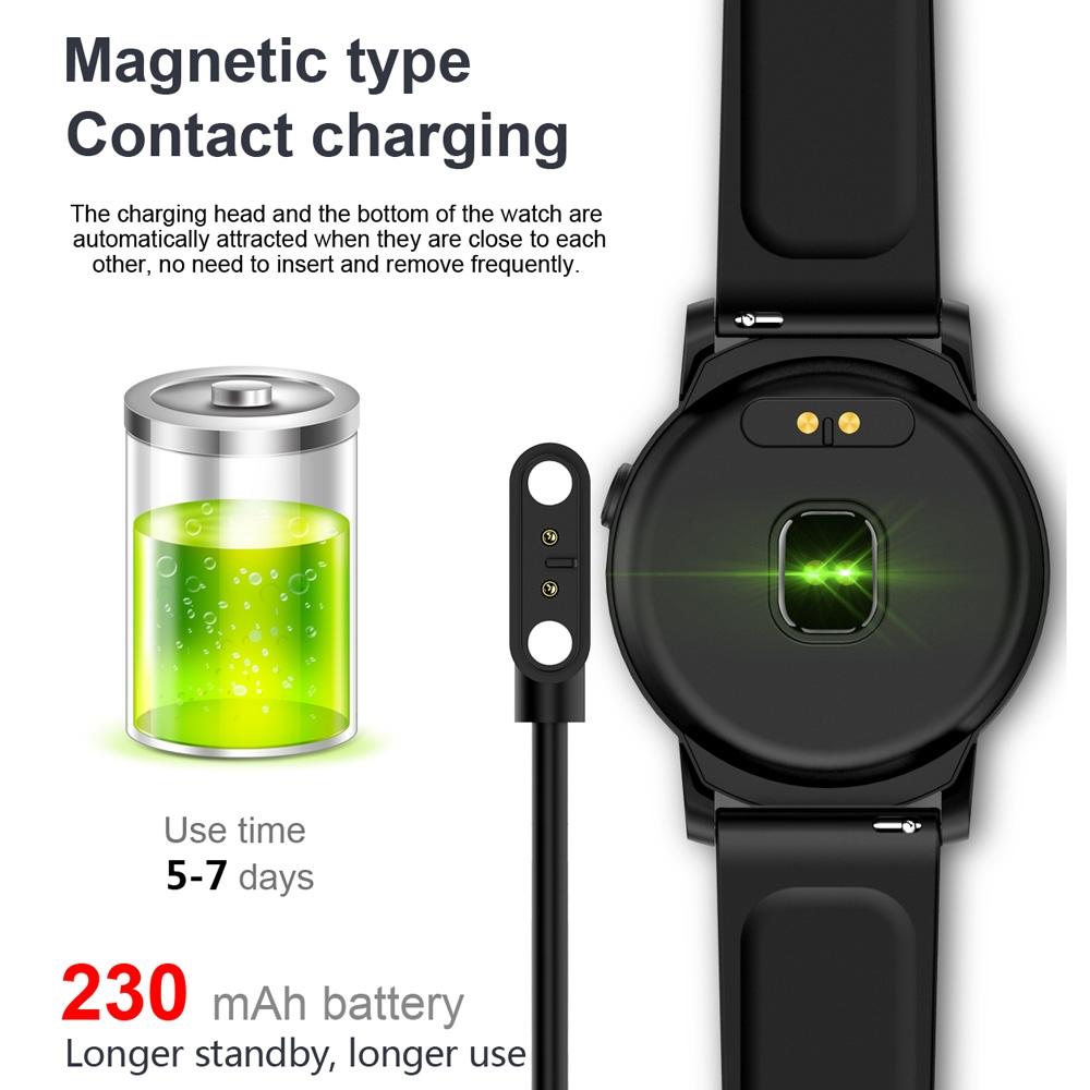 Smart Bracelet With Call Reminder Heart Rate & Sleep Monitoring - Black 5