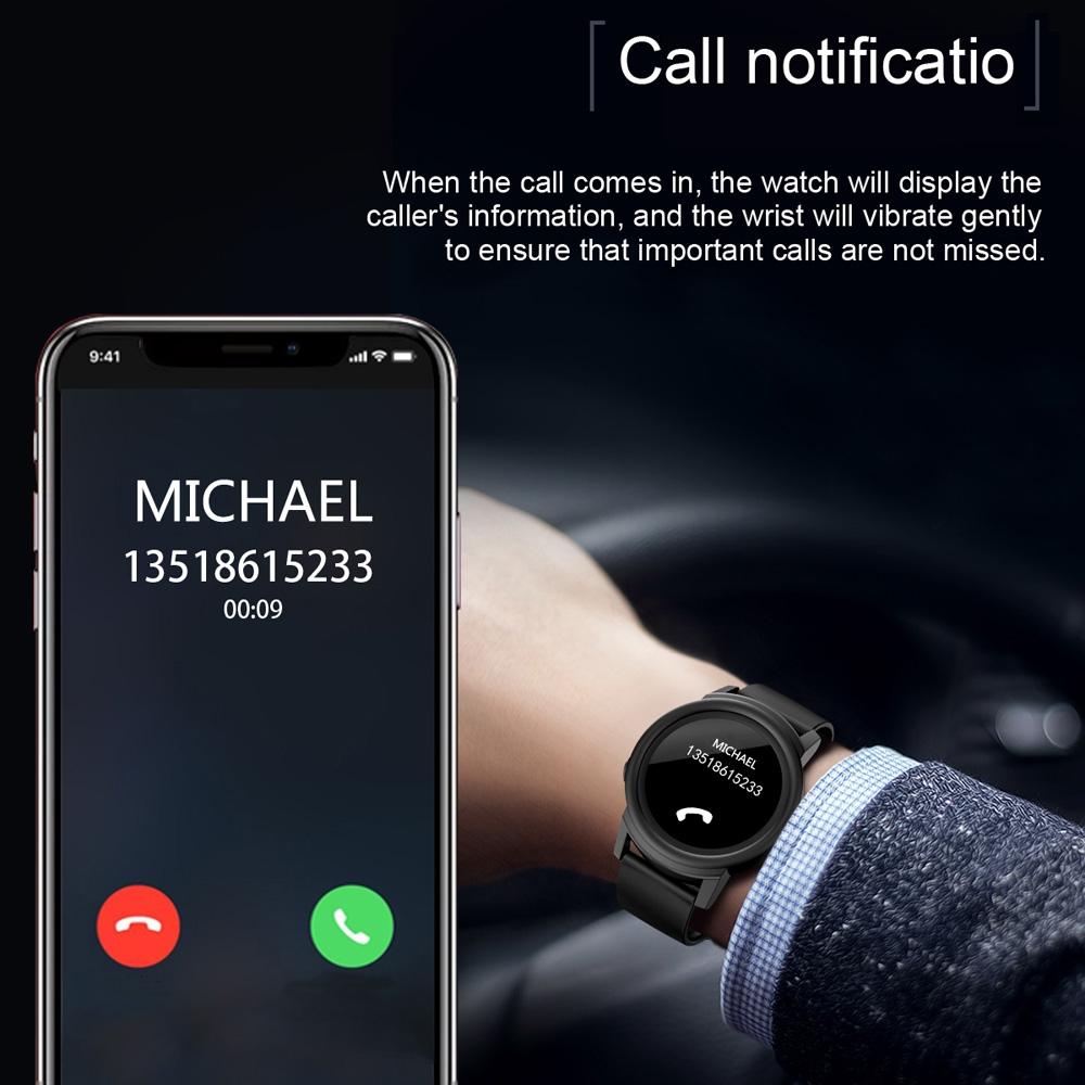 Smart Bracelet With Call Reminder Heart Rate & Sleep Monitoring - Black 11