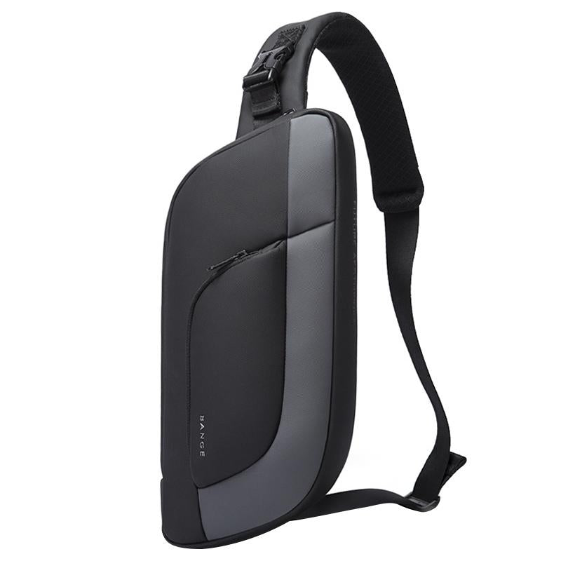 Men Microfiber Leather Crossbody Chest Bag 35 X 16 X 4Cm Versatile And Durable - Black 10