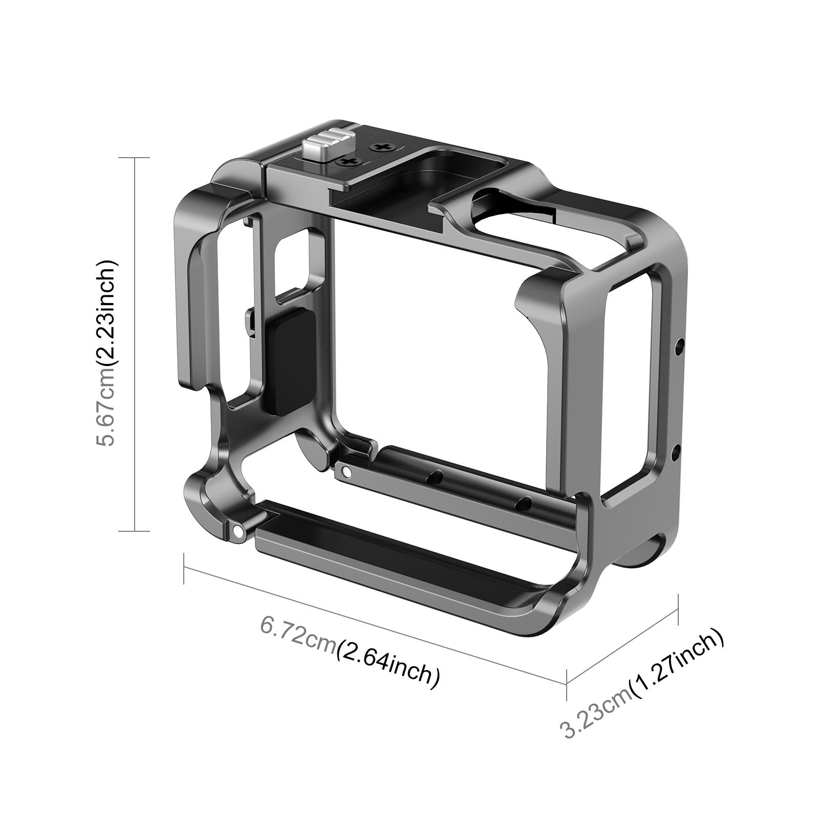 Aluminum Alloy Protective Frame for Insta360 Go 3 Camera with Battery Case 4