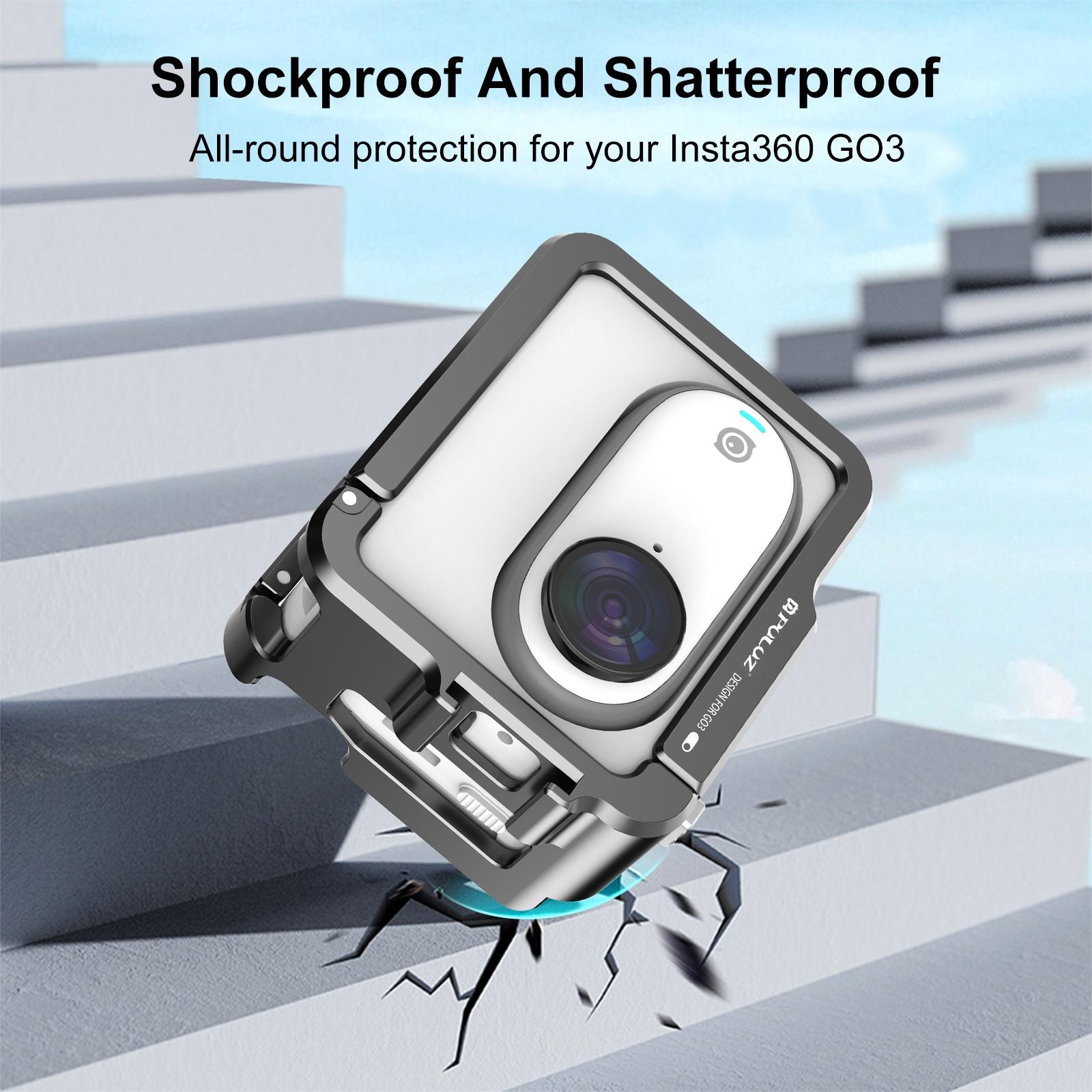 Aluminum Alloy Protective Frame for Insta360 Go 3 Camera with Battery Case 7