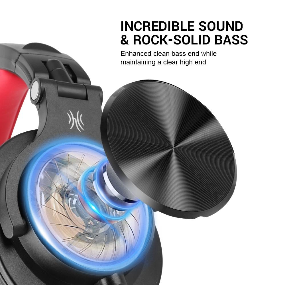 Head-Mounted Wired Headphone With Noise Reduction & Mic Black 4