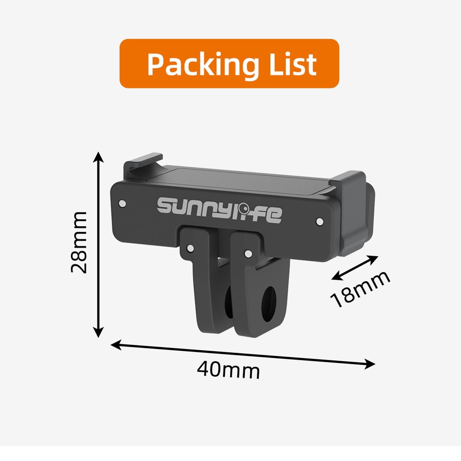 Magnetic Adapter Mount for Dji Action Cameras - Compatible with Action 2 3 and 4 9