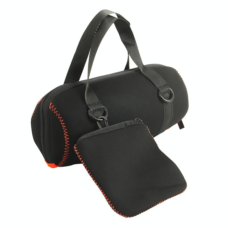 Protective Cover with Strap & Carabiner for Jbl Charge 5 - Black 3