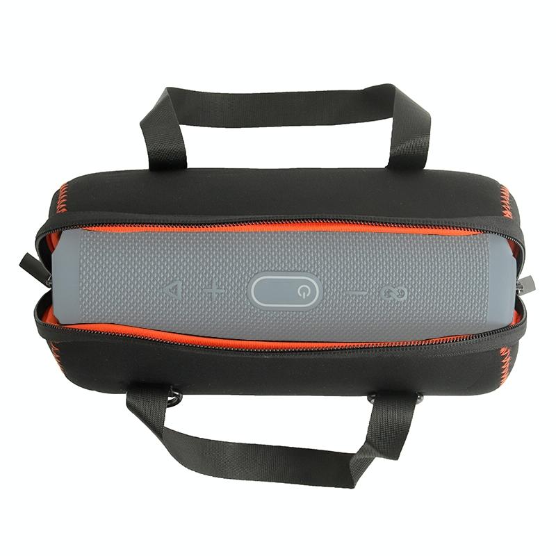 Protective Cover with Strap & Carabiner for Jbl Charge 5 - Black 6