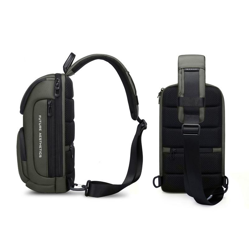 Waterproof Anti Theft Crossbody Chest Bag For Men 34 X 17.5 X 11Cm - Black 3