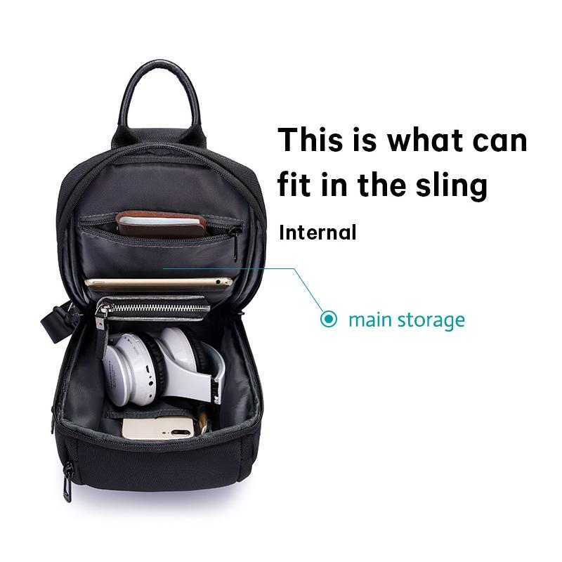 Waterproof Anti Theft Crossbody Chest Bag For Men 34 X 17.5 X 11Cm - Black 4