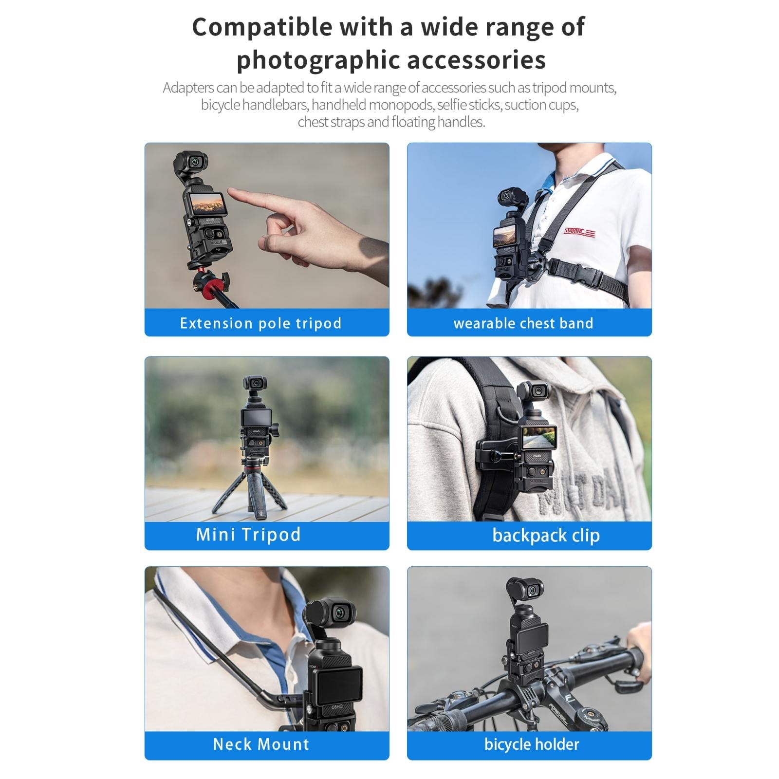 Universal Expansion Bracket for Dji Pocket 3 - Multifunctional Mount 4
