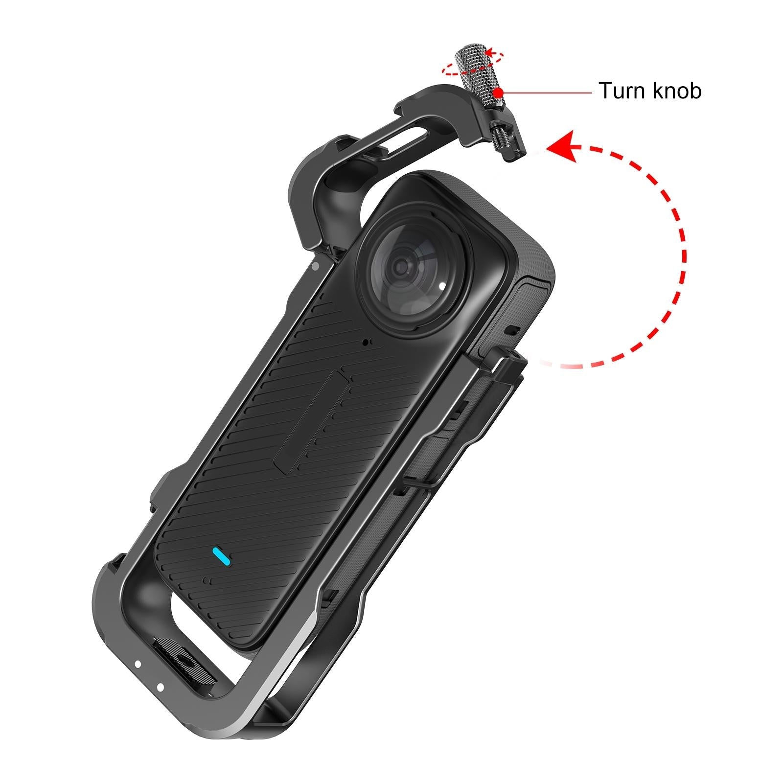 X4 Rig Housing Frame with Lens Cover for Insta360 9