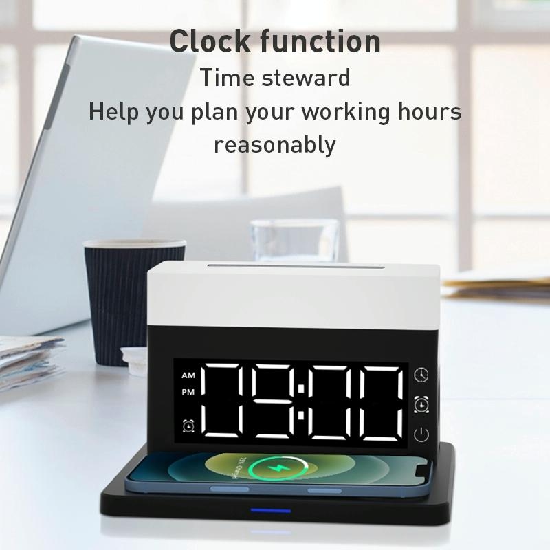 6 In 1 Wireless Charger N65 Multifunction - Black 8
