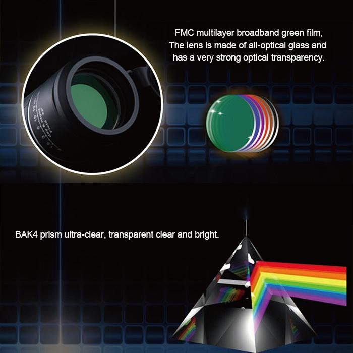 High Definition Night Vision Monocular Telescope - 40X60 12X Pocket Focusing - Black 5