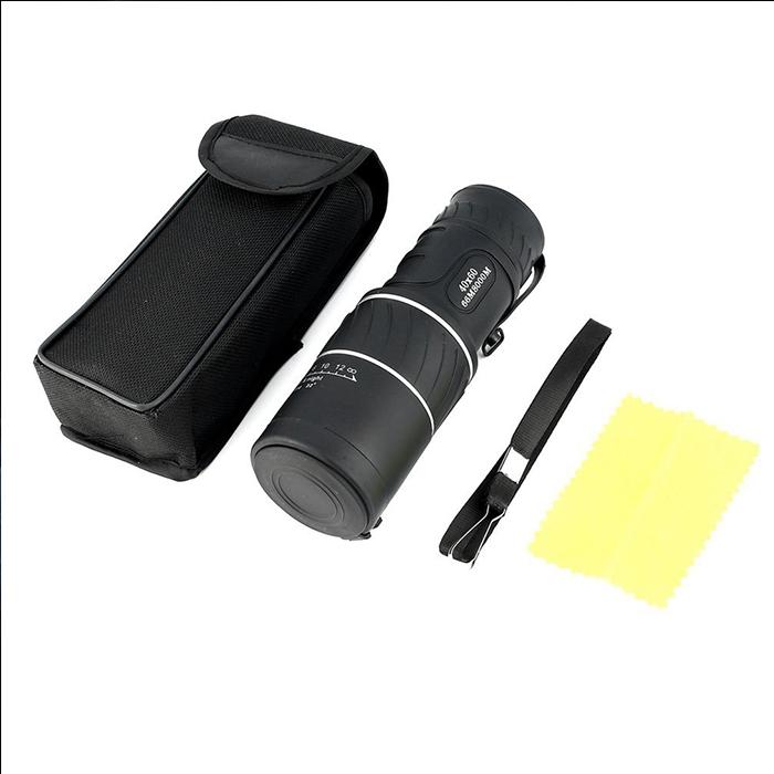 High Definition Night Vision Monocular Telescope - 40X60 12X Pocket Focusing - Black 9
