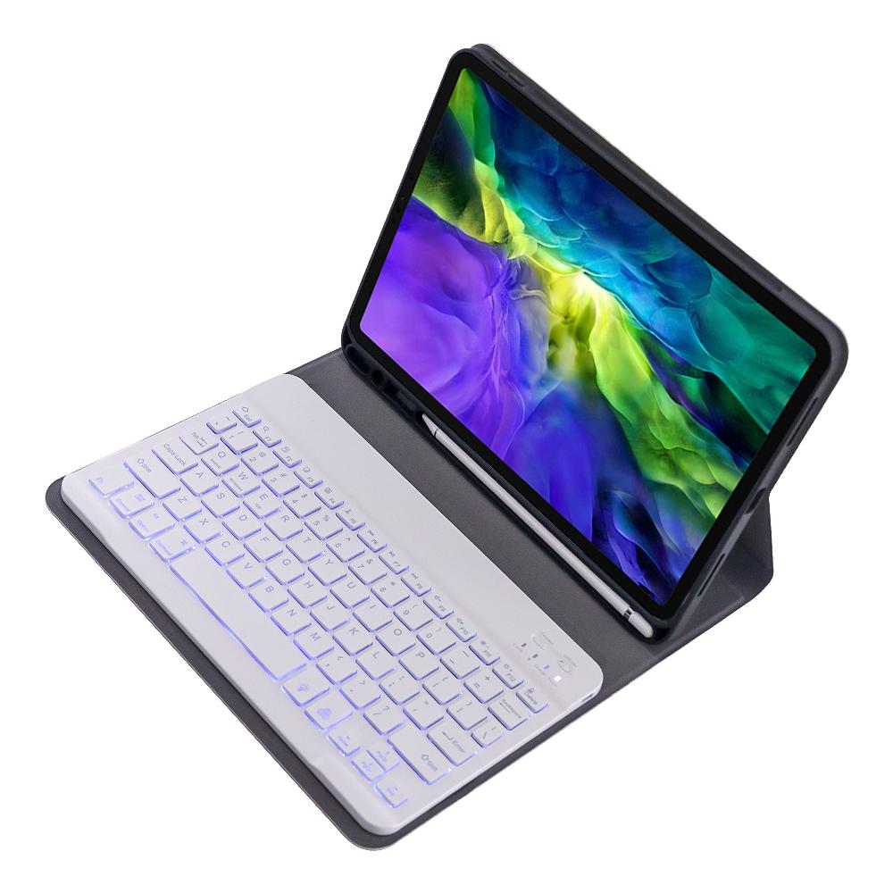 Detachable Bluetooth Keyboard Case For Ipad Pro 11 With Backlight & Pen Slot - Black 10