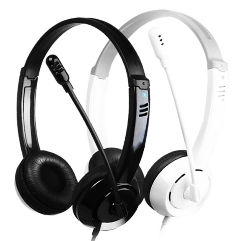 Head-Mounted Children'S Learning Headset With Mic 1.8M Cable Single Hole 4 Levels - Black 3