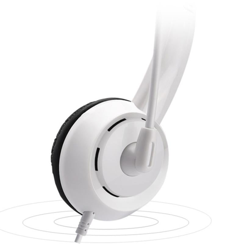Head-Mounted Children'S Learning Headset With Mic 1.8M Cable Single Hole 4 Levels - Black 6
