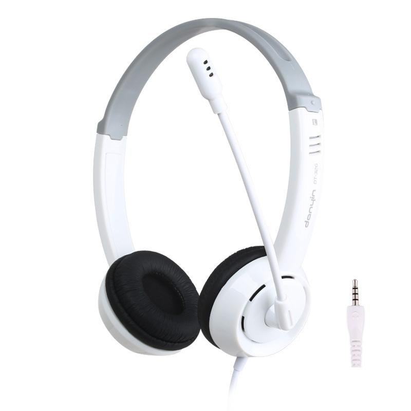 Head-Mounted Children'S Learning Headset With Mic 1.8M Cable Single Hole 4 Levels - Black 15