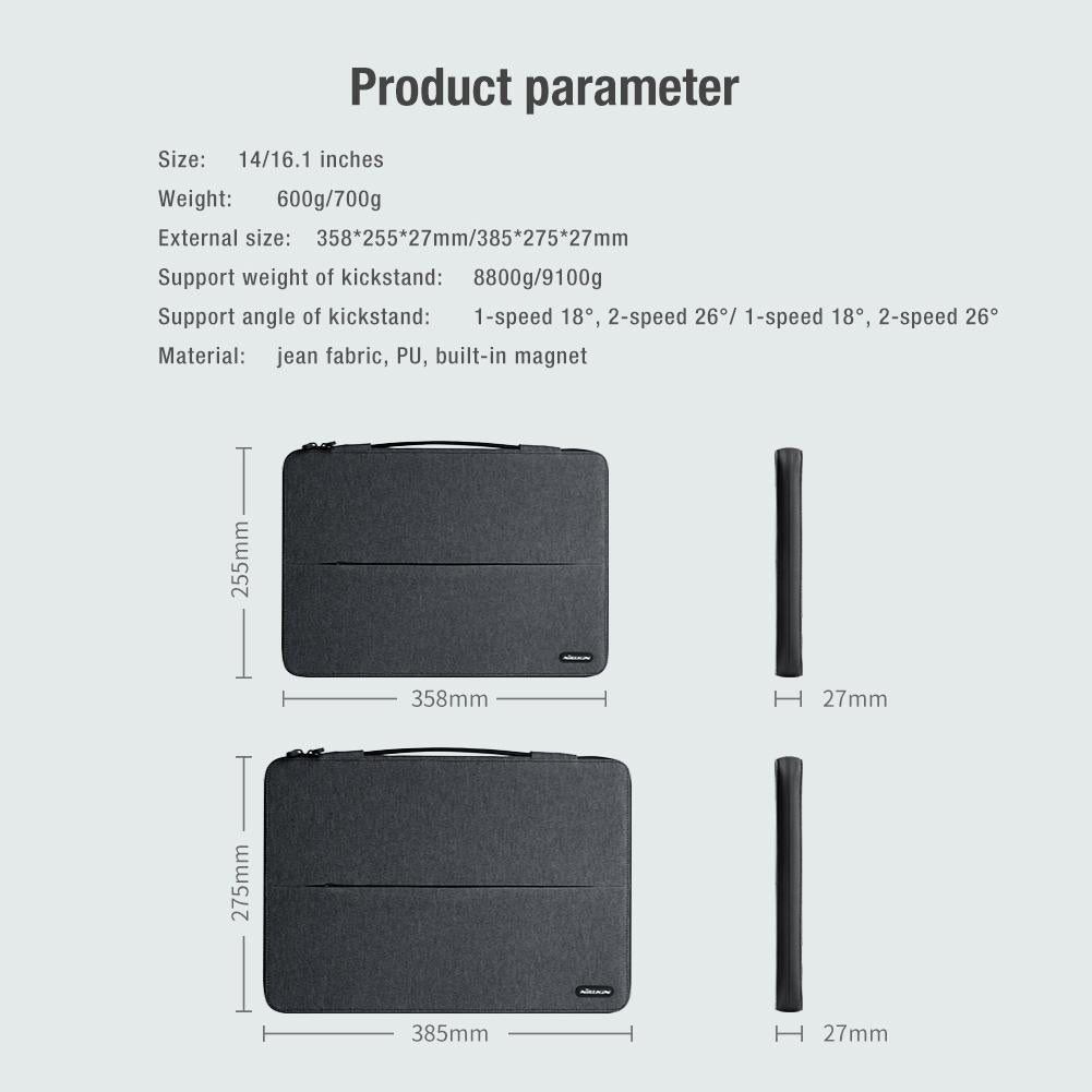 16.0 Inch Commuter Laptop Sleeve - Multifunctional - Blue 5