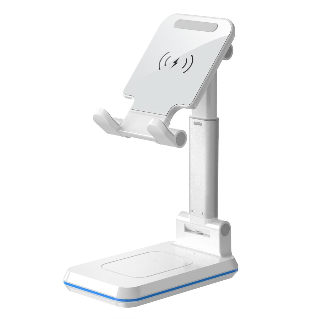Portable 2 In 1 Wireless Charging Stand Single Charge - White 3