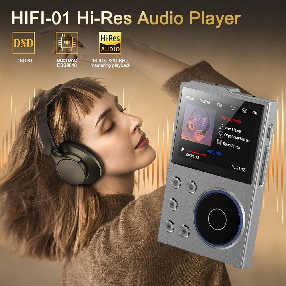 2.4 Inch Hifi Bluetooth Music Player Dsd256 Mastering Sound Quality 16Gb+16Gb Memory - Black - 16Gb+8Gb 3
