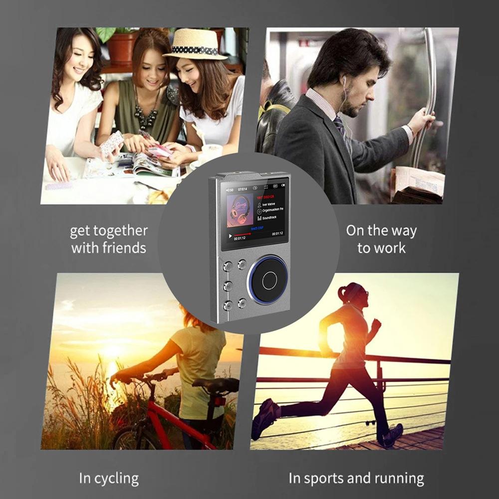 2.4 Inch Hifi Bluetooth Music Player Dsd256 Mastering Sound Quality 16Gb+16Gb Memory - Black - 16Gb+8Gb 7