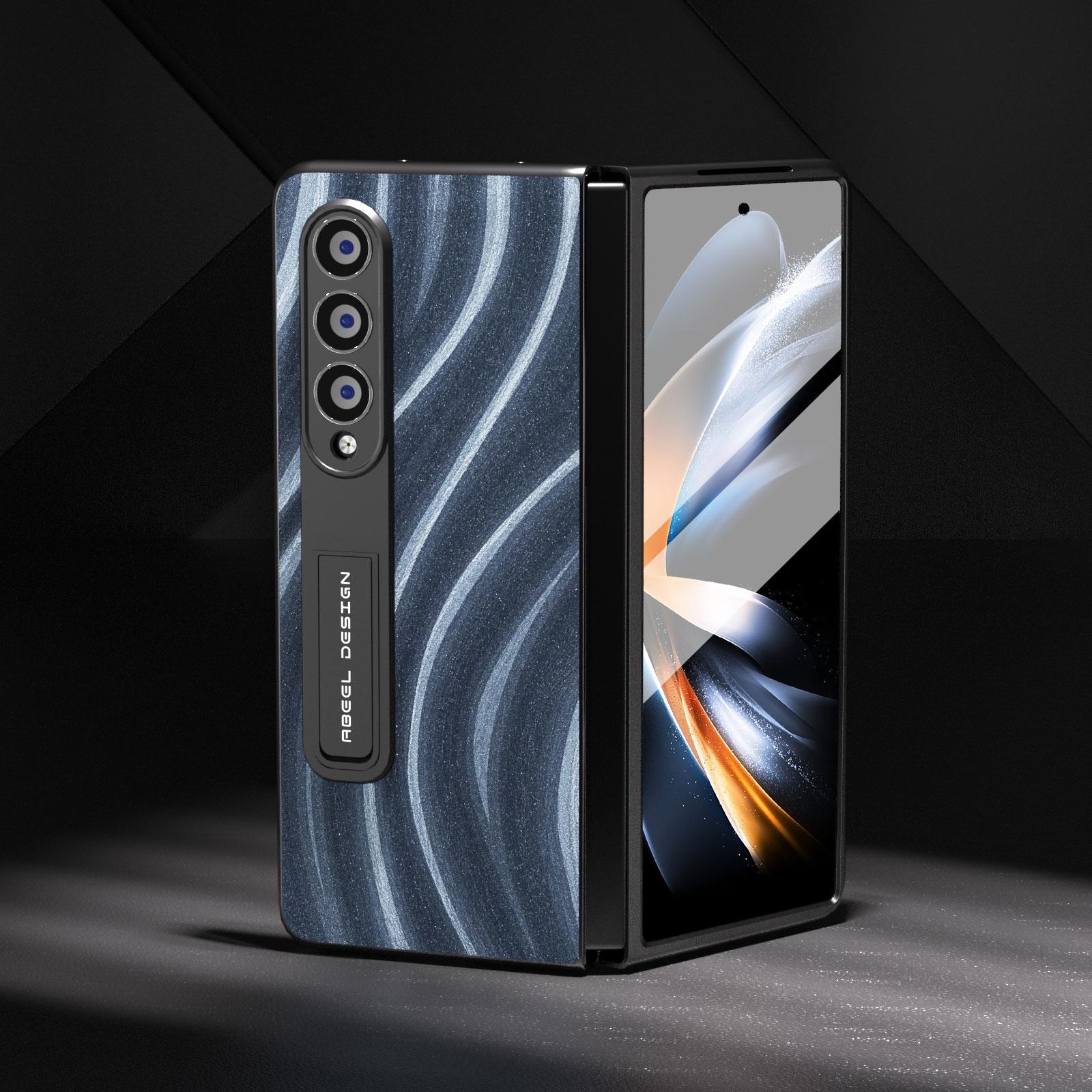 For Samsung Galaxy Z Fold4 5G Galactic Pattern Phone Case - Integrated Protection - Black 13