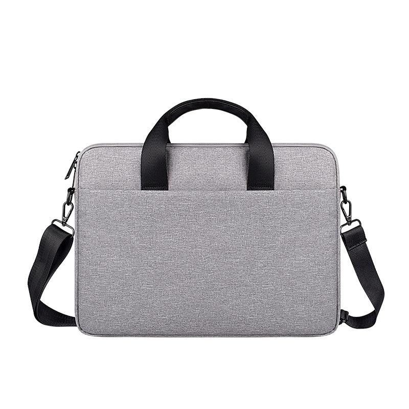 14.1-15.4 Inch Portable Laptop Bag with Single-shoulder Strap - Navy Cyan 14