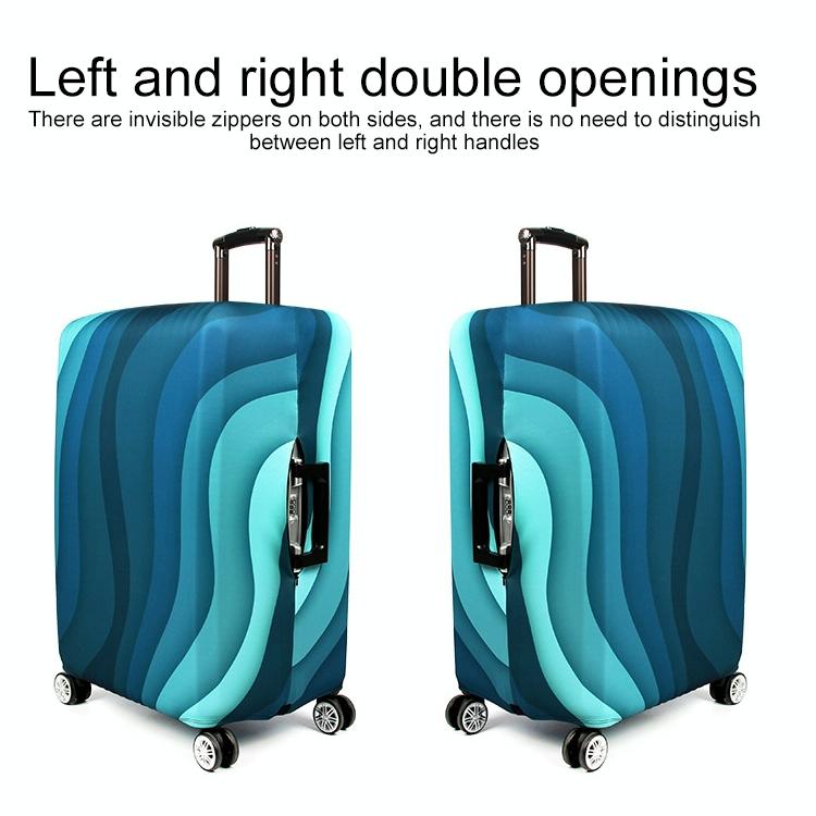 22-24 Inch Travel Suitcase Dust Covers - Elastic & Abrasion-resistant - Blue Ripple 11